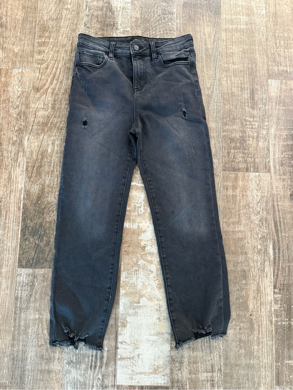Kendall & Kylie Black Distressed Boyfriend Jeans